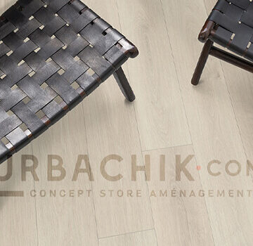 Parquet Stratifié Chêne Elton blanc EPL137